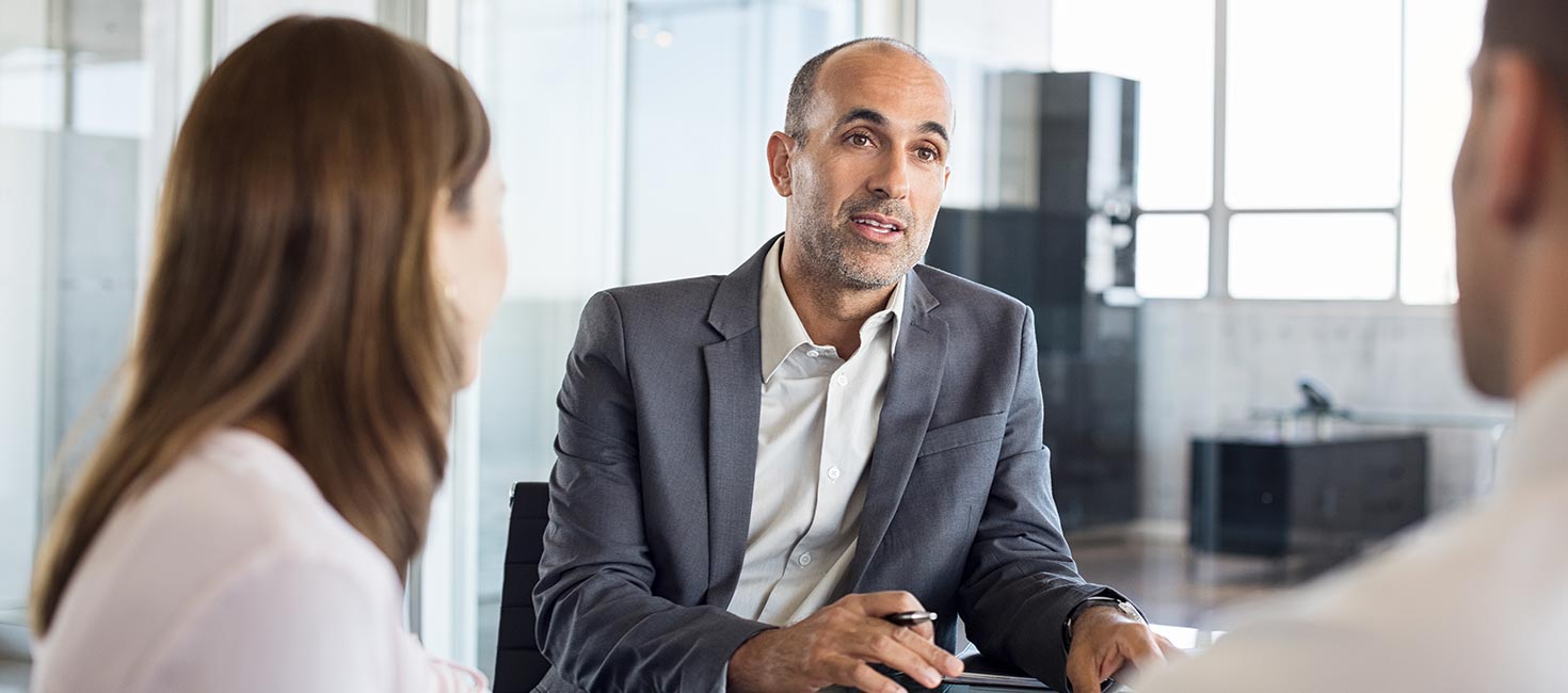 Marketing managers discussing business strategy