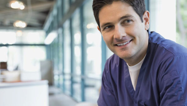 smiling male nurse